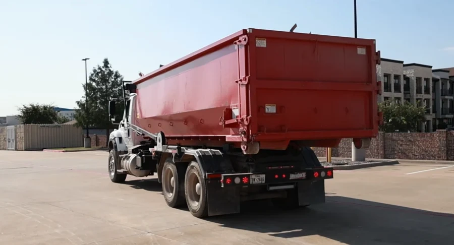 Materials a 20 yard roll-off dumpster handles including concrete, roofing, bulk furniture, and construction debris